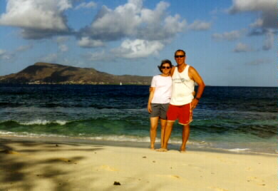 Tom and Shannon on the Beach